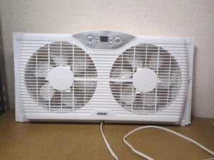 shinic 12" Twin Window Fan with Reversible Airflow Very Nice - Picture 1 of 5