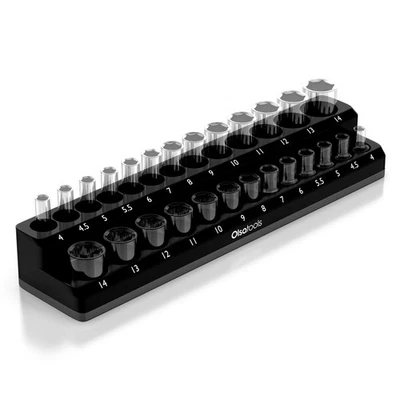 Magnetic Socket Holder | 1/4-inch Drive | Metric | Black | Holds 26 Sockets |... - Image 1 of 4