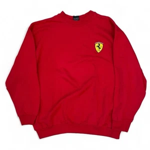 Vintage 1999 Ferrari Red Pullover Crewneck Sweatshirt Adult Size XL Sweater 90s - Bild 1 von 6