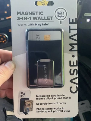 Case-Mate Magnetic 3 in 1 Wallet Works with MagSafe - Black Sealed NEW - Image 1 of 2