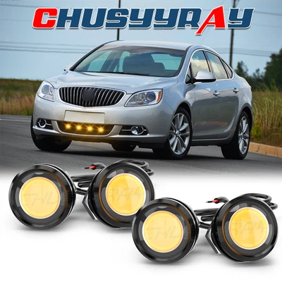 Luces amarillas del capó de la parrilla delantera de 4 piezas para camioneta Chevy Colorado Foto 1 de 4