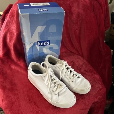 Women’s Keds Sport White Leather Shoes Sz 9 WH7935  - Image 1 of 4