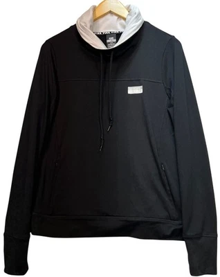 Victoria's Secret Pink Women Ultimate Cowl Neck Pull-Over Long Sleeve Sz L Black - Image 1 of 4