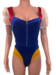 Windsor Schneewittchen Body Cosplay Kostüm Reißverschluss Puffärmel Druckknopf Zwickel M - Bild 1 von 5