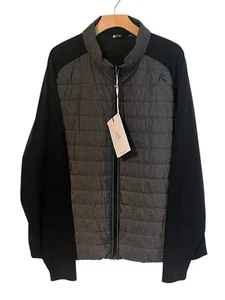 Rhobak Fulton Hybrid Jacket Mens Size XXXL Gray Black Puffer Chest Full Zip NWT - Picture 1 of 14