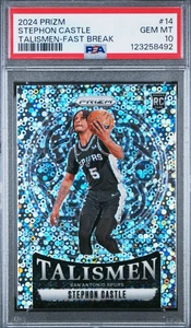 2024-25 Panini Prizm Stephon Castle RC Talismen Fast Break PSA 10 - Bild 1 von 2