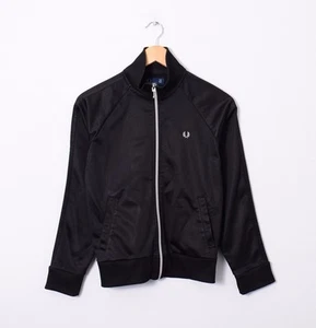 Fred Perry Jacke Sweatjacke Sweatshirt Damen Gr.S DE 36 Tracktop Schwarz 152702 - Bild 1 von 6