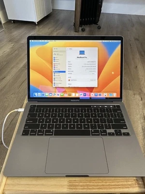 Apple MacBook Pro 256GB 16GB 13.3'' Laptop A2289 Gray 2020 - Image 1 of 4