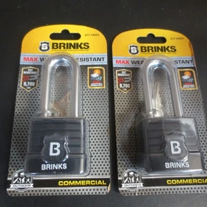 BRINKS - 44 mm kommerzielles wetterfestes Vorhängeschloss aus laminiertem Stahl - 2 Stück - Bild 1 von 2