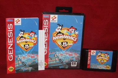 Animaniacs (Sega Genesis, 1994) Authentic Game Cartridge, CIB Complete - Image 1 of 4