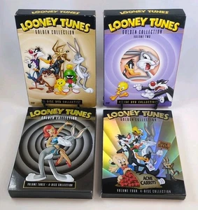 DVD Lot - Looney Tunes Golden Collections - 4 Disc Sets - Volumes 1 Thru 4 - Picture 1 of 9