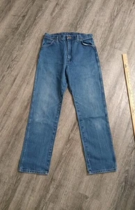 Pantalones de mezclilla Wrangler 14MWZ para hombre 15 x 32 corte vaquero calce ajustado azul rodeo - Imagen 1 de 6