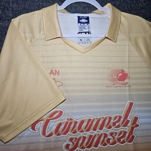 FLAN Labs Caramel Sunset Jersey Size XL Brooklyn Sports - Picture 1 of 10