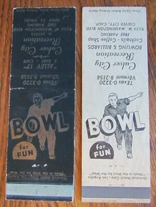 MADE IN THE WEST FOR THE WEST: CULVER CITY BOWLING & BILLIARDS (CALIFORNIA) -F15 - Picture 1 of 1