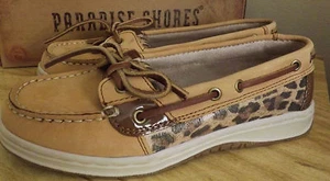 Paradise Shores Größe 5M Deck Bootsschuhe Damen neu ohne Etikett Siesta hellbraun brandneu - Bild 1 von 11