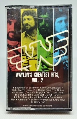 Waylon Jennings - Waylon's Greatest Hits Vol. 2  - 1984 Cassette / EX / Country - Image 1 of 2