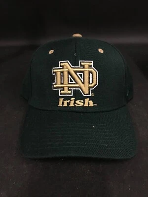 Vintage Notre Dame ZEPHYR GRAF-X ND IRISH Logo Fitted Hat WOOL Size 7 1/2 NWT! - Image 1 of 4