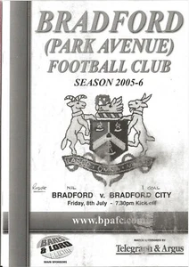 Football Programme>BRADFORD PARK AVENUE v BRADFORD CITY July 2005 - Picture 1 of 1