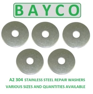 STAINLESS STEEL PENNY WASHER A2 GRADE 304. SIZE 4mm - 12mm. OD- 20mm, 25mm, 30mm - Imagen 1 de 12