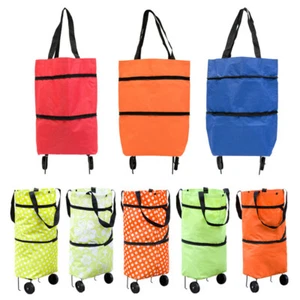 Shopping trolley bag metal bracket oxford cloth strong load capacity storage bag - Picture 1 of 24