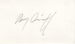 RAY CONNIFF	SIGNED 3X5 INDEX CARD	