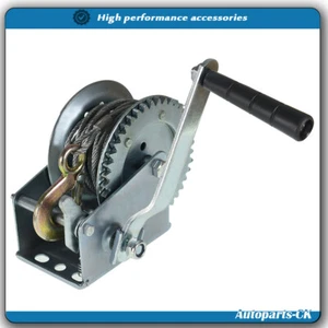 1200lbs Hand Winch 4.0mm*10m rope high carbon steel for Trailer, Boat or ATV - Picture 1 of 7