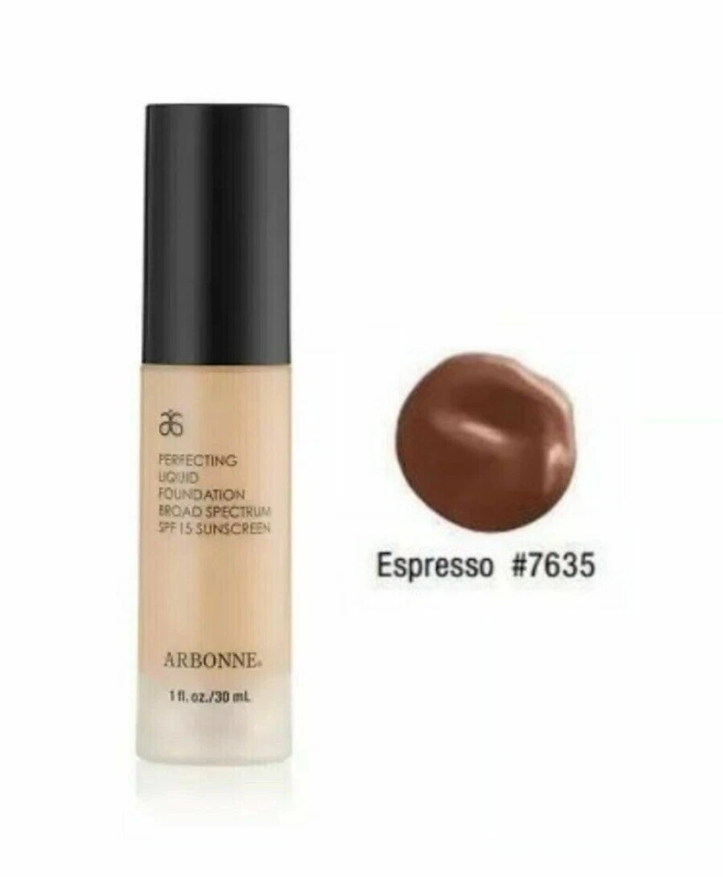 Arbonne Perfecting Liquid Foundation SPF15, Espresso, 30ml, New & Boxed - Image 1 of 1