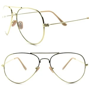 Classic Vintage Retro 80s 90s Fashion Gold Frame Photochromic Lens Sun Glasses - Picture 1 of 4