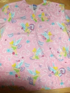 Disney Sweet Tink scrub top - Medium - Picture 1 of 2