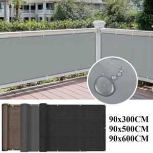 3/5/6M Balcony Shade Cloth Waterproof Fence Patio Protection Net Fence Patio - Picture 1 of 21