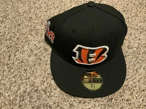 Cincinnati Bengals 59Fifty New Era Super Bowl LVI Hat Black/Orange Men’s 7 3/8 - Picture 1 of 6