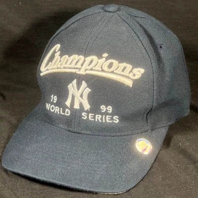 De colección New York Yankees 1999 Serie Mundial Campeones Snapback Sombrero Logo7 Pegatina Foto 1 de 4