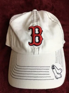  Boston Red Sox Twins Enterprise Mütze weiß 100 % Baumwolle bestickt Logo Druckknopflasche - Bild 1 von 6