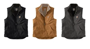 Carhartt Herren Sherpa gefütterte Mock Neck Weste neu mit Etikett 2022 - Bild 1 von 4
