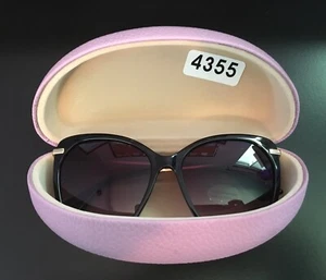 Black Sunglasses w/ Lilac Case - Picture 1 of 3
