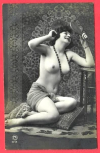 FRANCE WOMAN risqué erotic nude VINTAGE PHOTO PC. 3018 - Picture 1 of 2