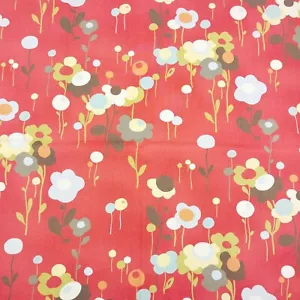 OOP 1yd Wonderland by Momo 32102-14 Tomato Red Whimsical Floral Moda Fabrics 36" - Picture 1 of 6