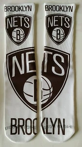 Custom Brooklyn Nets dry fit socks V VI VIII nba basketball  - Picture 1 of 2