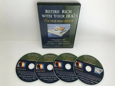 RETIRE RICH WITH YOUR IRA  - TAX FREE REAL ESTATE BY DARUS BARAZANDEH - 4 CD'S! - Image 1 of 4