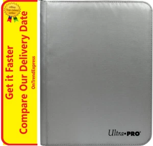 Carpeta ULTRA PRO 9 Bolsillos con Cremallera Resistente al Fuego PRO PLATEADA 360 Bolsillos - Imagen 1 de 7