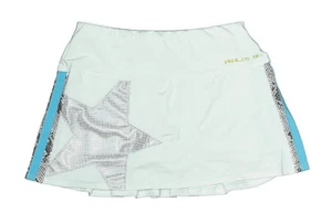 LUCKY IN LOVE Girls skirt silver Star tennis skort white 10th anniversary sz L - Picture 1 of 6