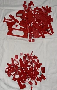 10 Ounces Random LEGO Red Bulk Lot of Bricks Plates Specialty Parts Pieces - Picture 1 of 4