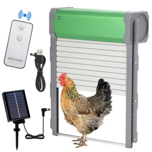 Hühnerklappe Automatische Hühnerstall Hühnertür Fernbedienung mit Adapter - Bild 1 von 43