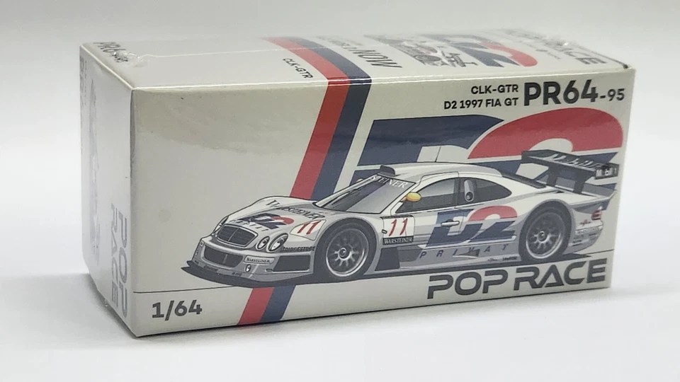POP RACE Mercedes-Benz CLK AMG GTR -1997 FIA GT D2 PRIVAT 1/64