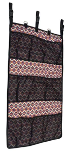 New! Showman RAINBOW AZTEC PRINT HANGING TRAILER ORGANIZER w/ Mesh pockets - Picture 1 of 1