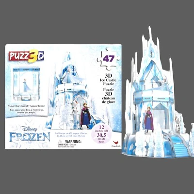 Disney’s Frozen 3D Ice Castle Puzzle 47 Pieces Use Phone To Make Elsa Appear! - Image 1 of 4