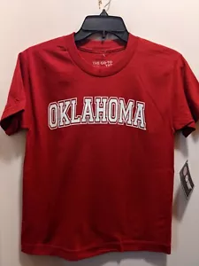 Oklahoma Sooners Youth Small (8) Red Short Sleeved T Shirt NWT - Picture 1 of 5
