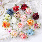 30X Róże Sztuczne jedwabne kwiaty Głowy Impreza Bukiet ślubny Dom Girlanda Dekoracja