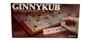 Vintage 1983 Pressman GINNYKUB The Crisscross Rummy Spiel Brett & Kartenkacheln Spiel - Bild 1 von 9