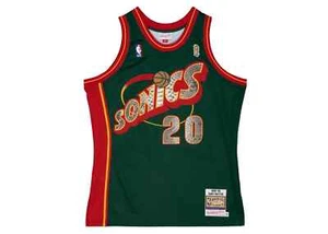 Mitchell & Ness Green Gary Payton 1995-1996 Seattle SuperSonics Python Jersey - Picture 1 of 2